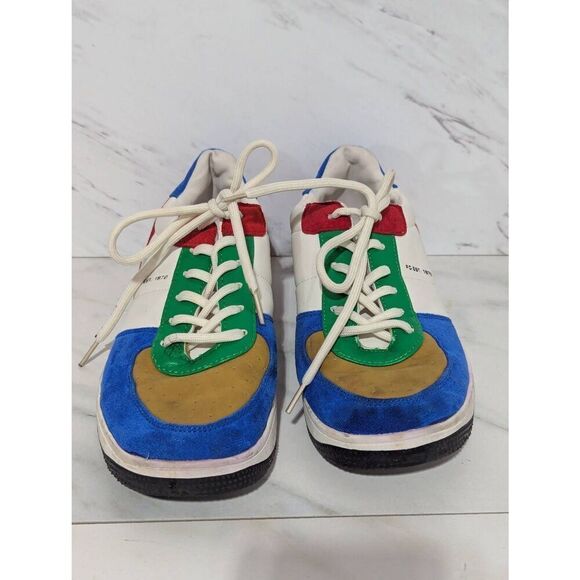French Connection Women's Multi-Color Lace-Up Retro Sneaker Shoe Size 7 - Picture 1 of 10